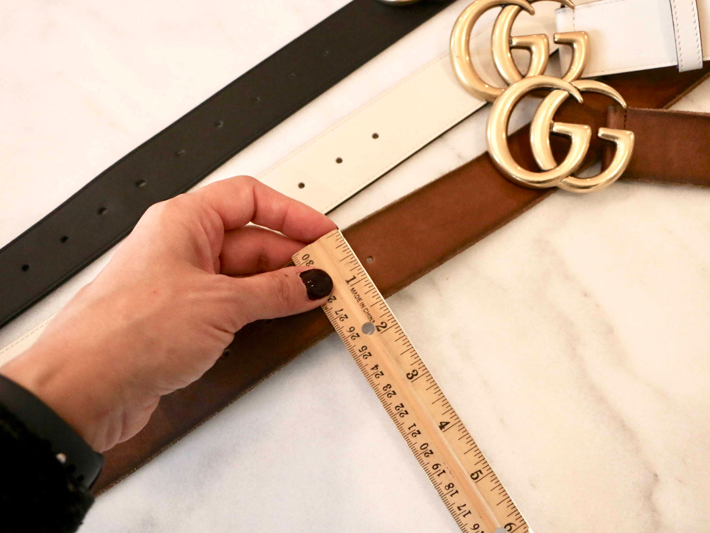 Gucci Marmont Belt - Sizing and Adding More Holes