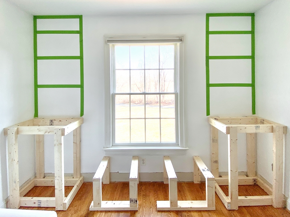 Builtin Window Bench and Bookcases - Stefana Silber