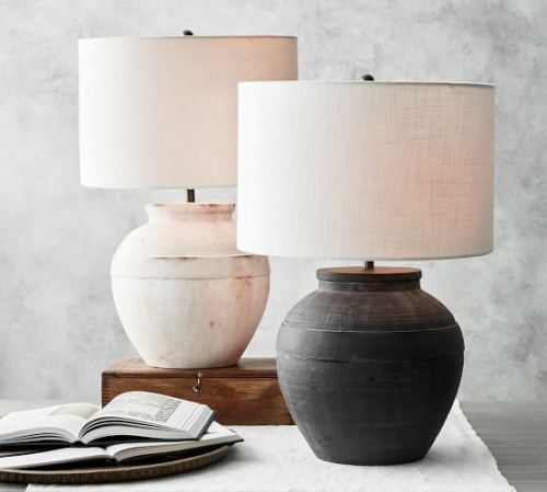 ceramic oversized lamp product photo from pottery barn