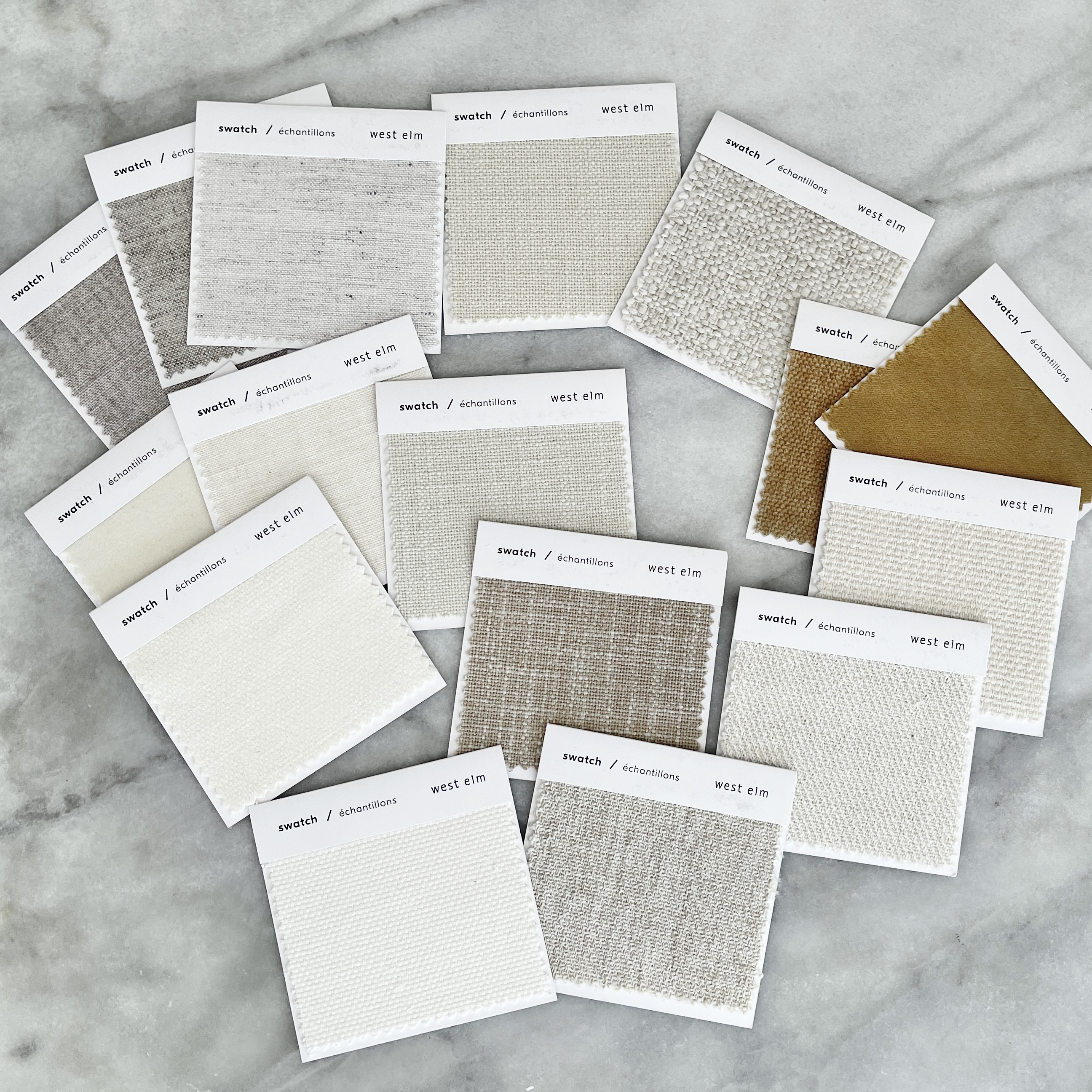 West elm swatch book