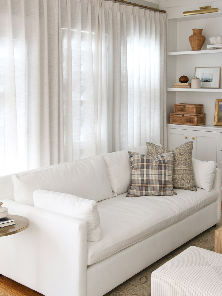 West Elm Marin velvet sofa in Deluxe velvet in white