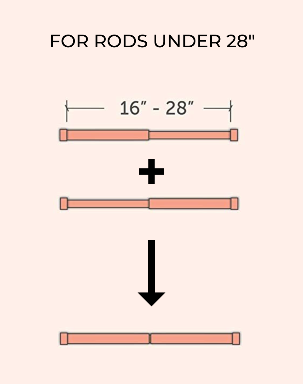 extra long continuous drape rod