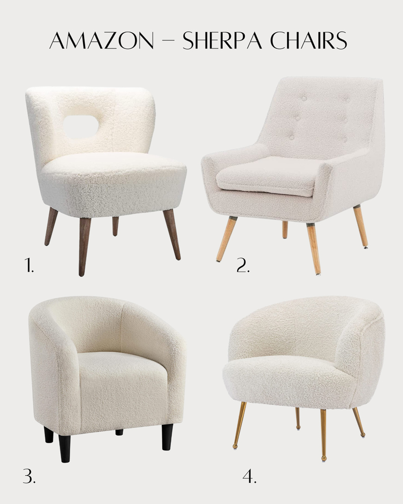 selection of static boucle chairs