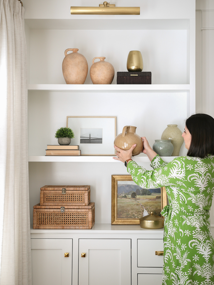 How to Style Long Open Shelves - Studio McGee