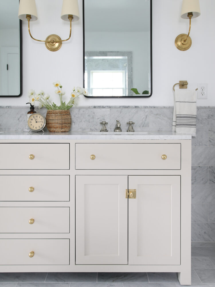 How To Paint A Bathroom Vanity For A Custom Look