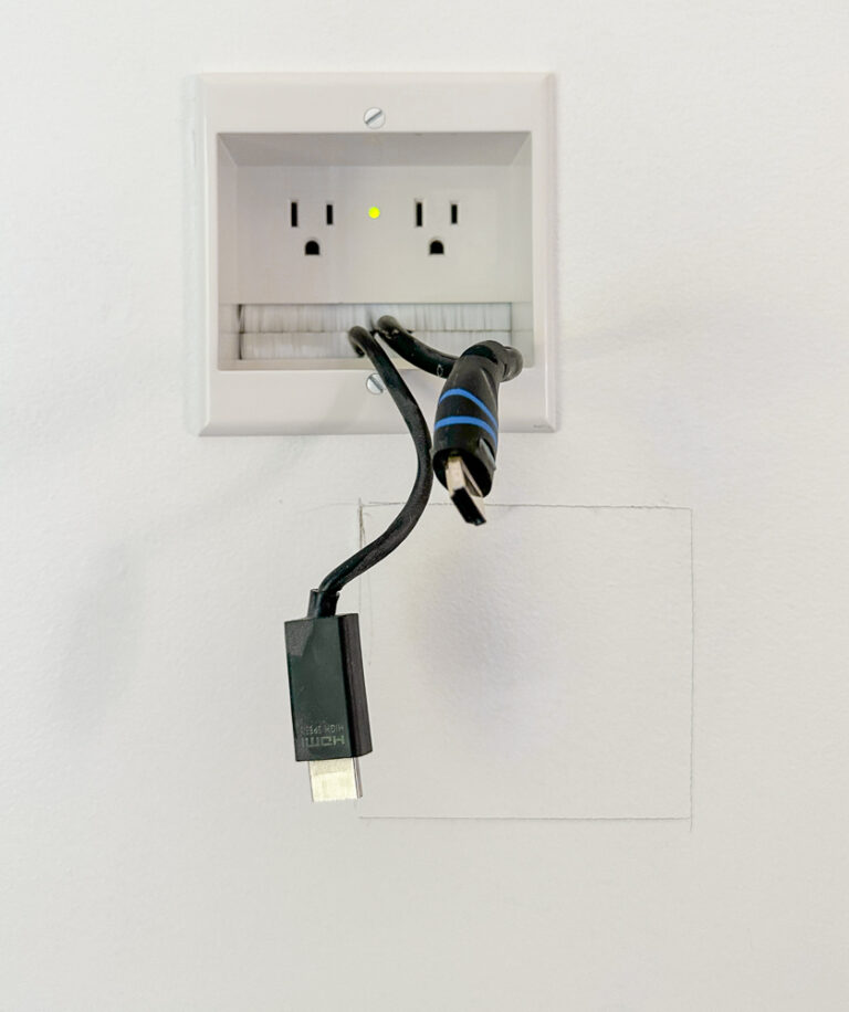 How to Hide TV Wires in Your Wall - Stefana Silber