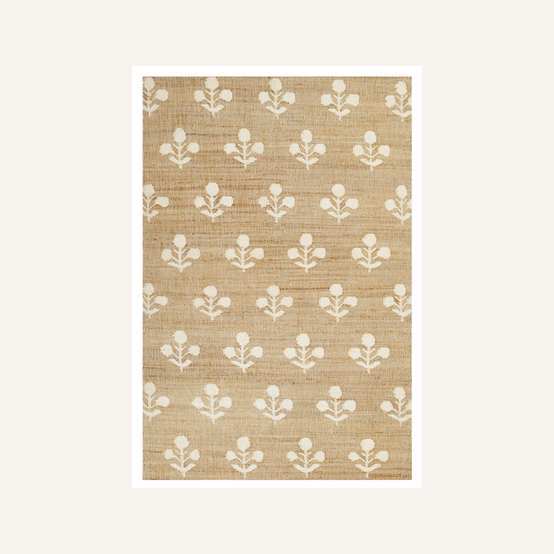 product image of block print rug