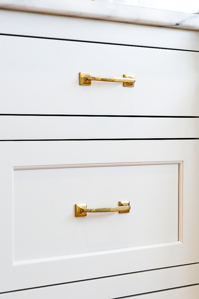 kitchen trend 2023 white inset cabinets with unlacquered brass cabinet hardware