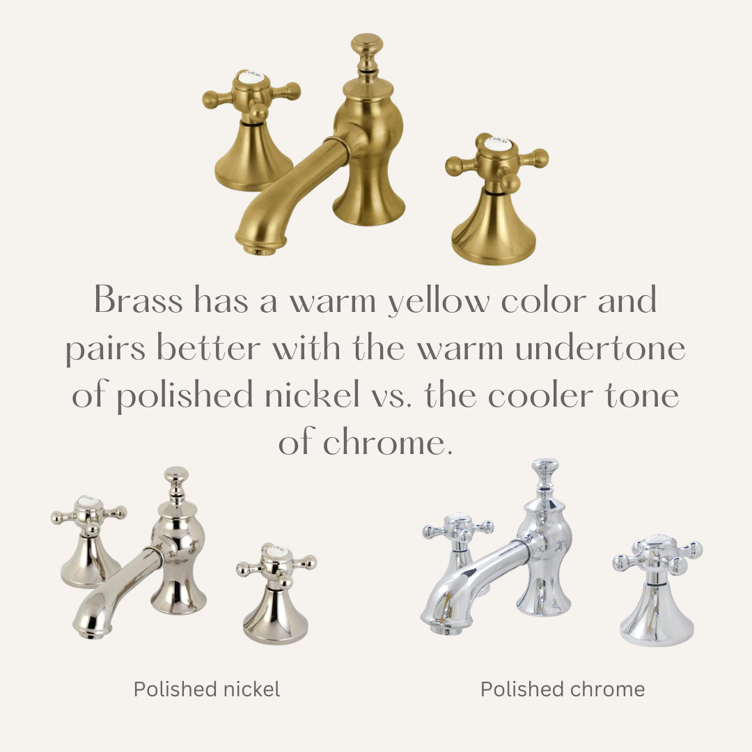 graphic showing the difference between polished nickel and chrome