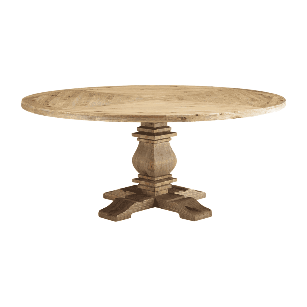 71" round wood dining table from Amazon
