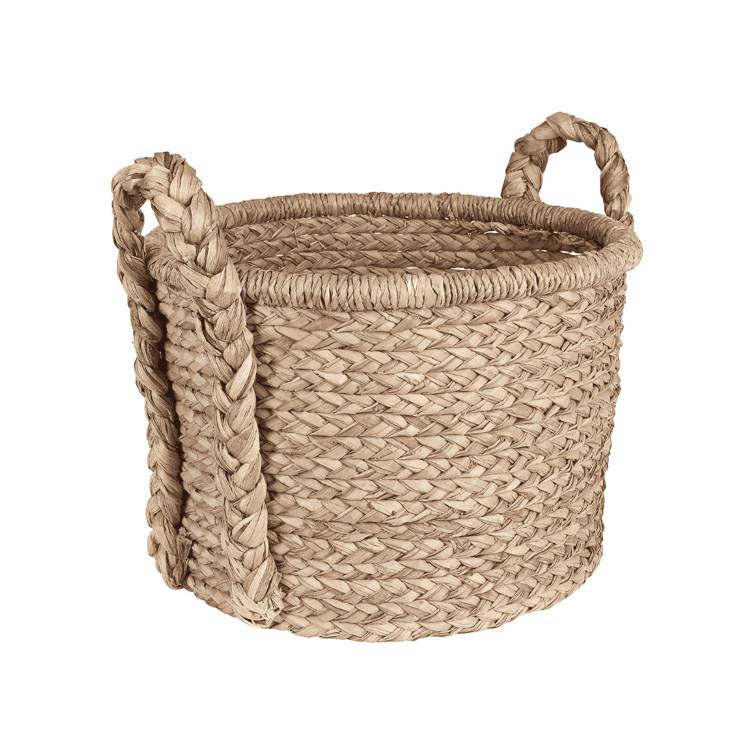basket that can be used as a tree skirt alternative