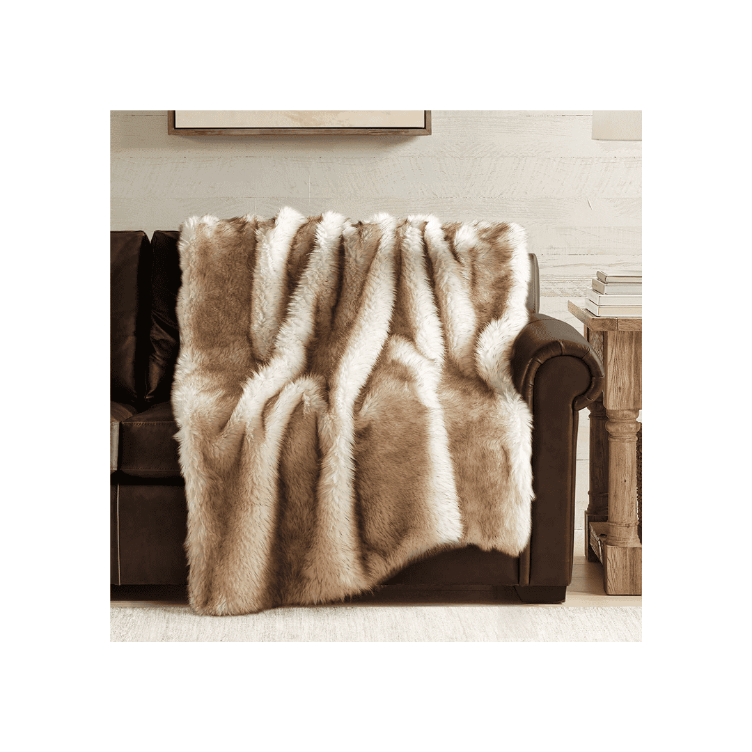 furry blanket that can be used a tree skirt alternative