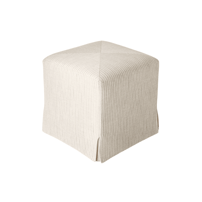 skirted cube ottoman