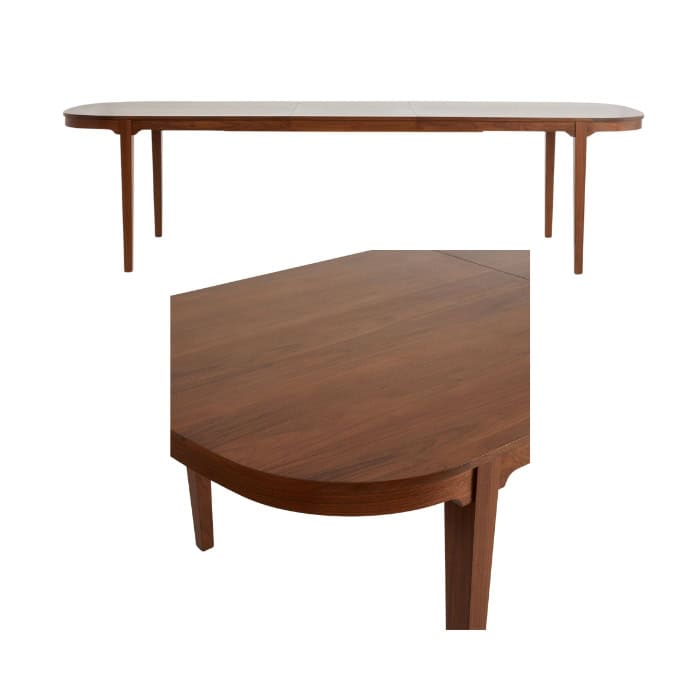 Rejuvenation Charleston extendable dining table, walnut