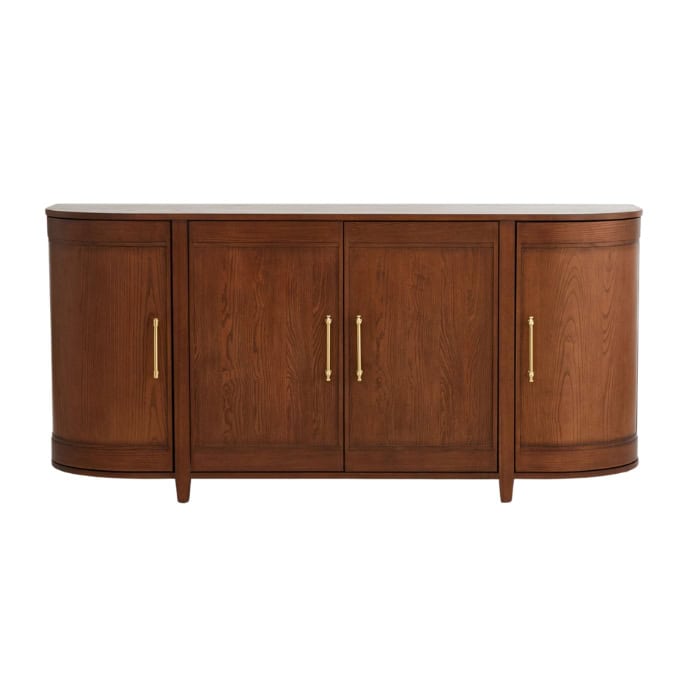 Rejuvenation Theodora Sideboard, brass hardware, dining room